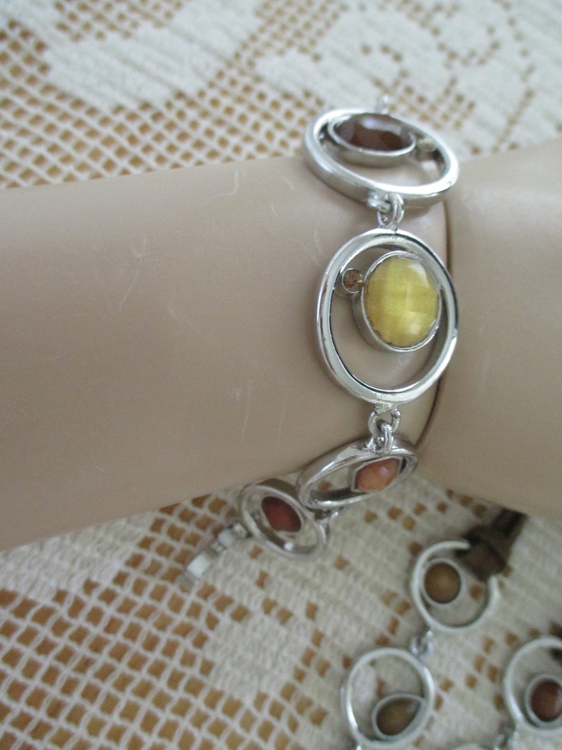 Vintage costume jewelry LIA SOPHIA necklace and bracelet