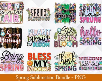Spring Watercolor Clipart PNG Bundle: Floral Designs (Digital File)