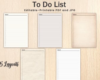 最小限のToDoリスト（印刷可能）：日次・週次プランナー（PDF）