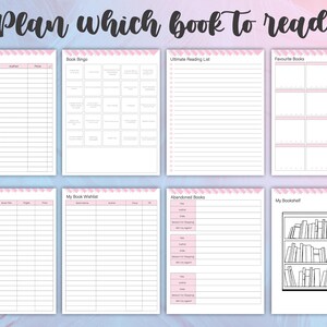 Printable Reading Journal Template: Book Tracker, Reading Log (PDF) - Etsy