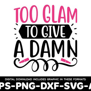 Glam Makeup Queen SVG: Cosmetics & Fashion Design (Digital Download)