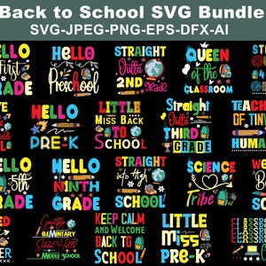 School SVG bundle, Back to School Svg Bundle, School SVG,School Quotes SVG,School Shirt svg,Teacher Shirt Svg, Back to School Shirt,Cut File