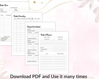 Utskrivbart startup-planerarpaket: Målsättning, budgetering (PDF)