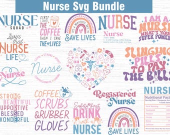 Nurse SVG Bundle: Doctor, Stethoscope, Cricut Cut Files