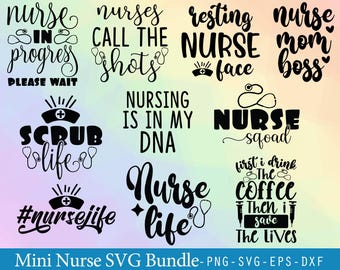 Nurse SVG Bundle: Stethoscope, Heart, Superhero - Cricut & Silhouette Cut Files