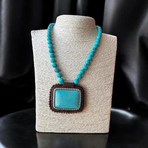Turquoise Miyuki Necklace