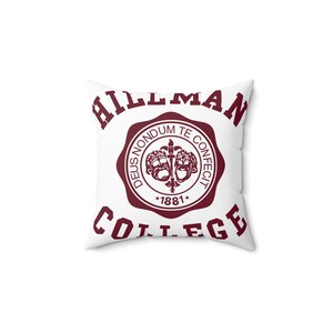 Hillman College Spun Polyester Square Pillow
