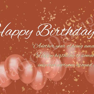 Cartão de aniversário personalizado | Cartão de feliz aniversário personalizado | Download digital para impressão | Cartão de aniversário para ele e para ela