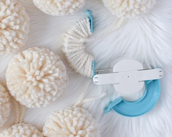 Pom Pom Maker // XL Pom Pom Maker // Clover Pom Pom Maker // Großer Pom Pom Maker // Bastelbedarf // Garn Pom Pom Maker // Strick Werkzeug