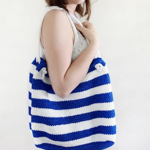 Knitting Pattern //Tote Knitting Pattern // Beach Tote Pattern // Bag Knitting Pattern // Knitting // Beachcomber Tote Pattern