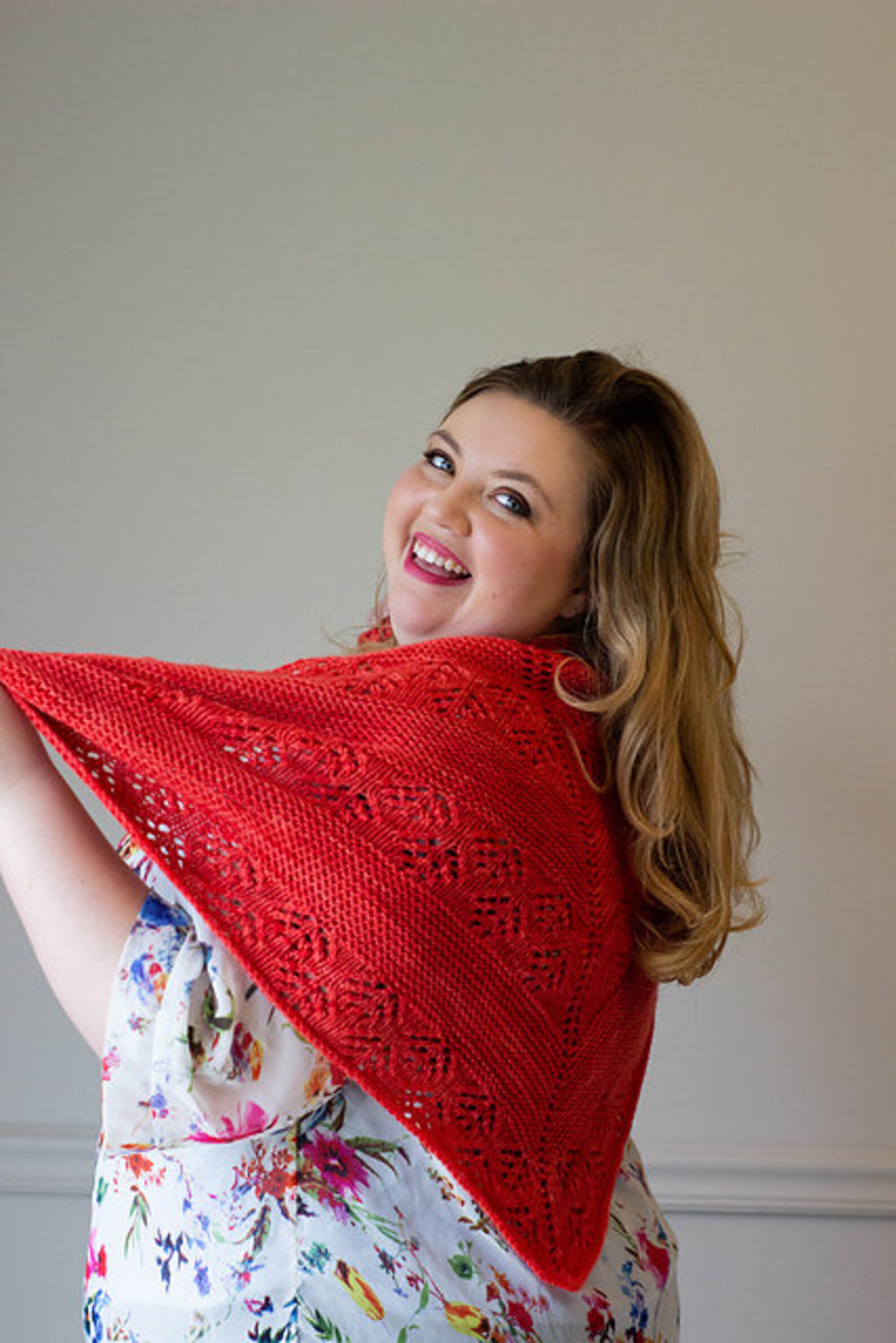 Knitting Pattern // Knit Shawl Pattern // Triangle Shawl Pattern ...