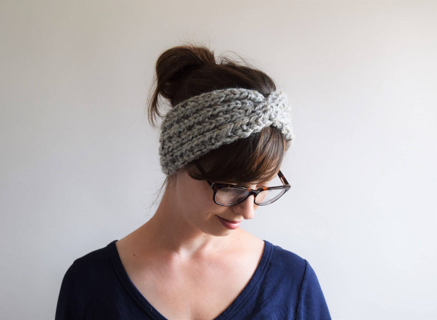 Knit Headband Pattern // Headband Knitting Pattern // Chunky Etsy