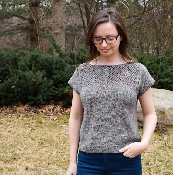 Knitting Pattern Knit Top Pattern Shirt Pattern Tee Knitting Pattern Daybreak Tee Summer Knitting Diy Knitting Pattern Knit Top Pattern Shirt Pattern Tee Knitting Pattern Daybreak Tee Summer Knitting Diy