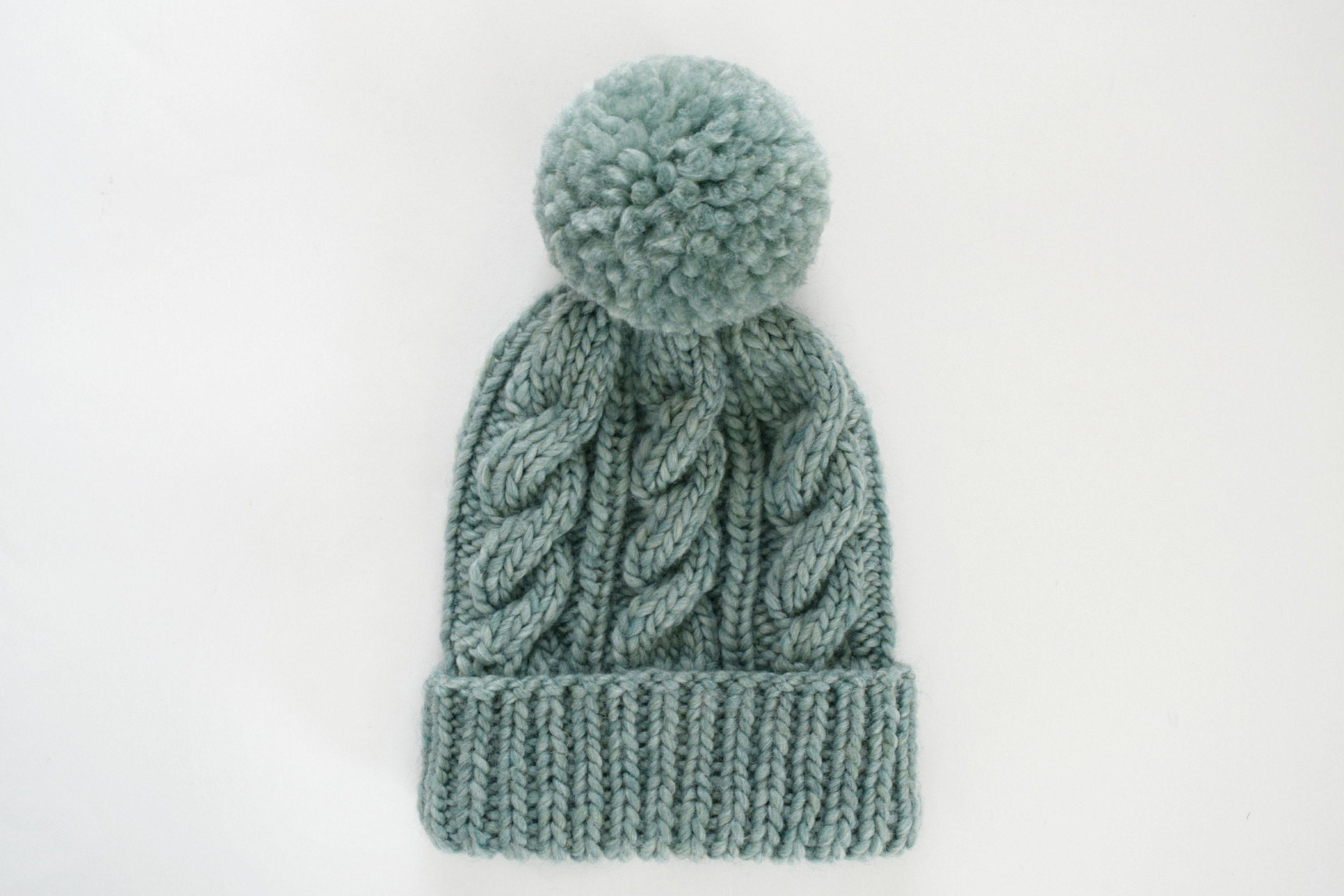 Classic Cabled Hat and Mittens Pattern