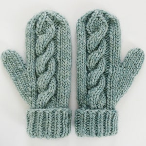 Knitting Pattern // Cabled Hat and Mittens Pattern // Cable Hat Pattern // Hat Knitting Pattern // Cabled Mitten Pattern image 3
