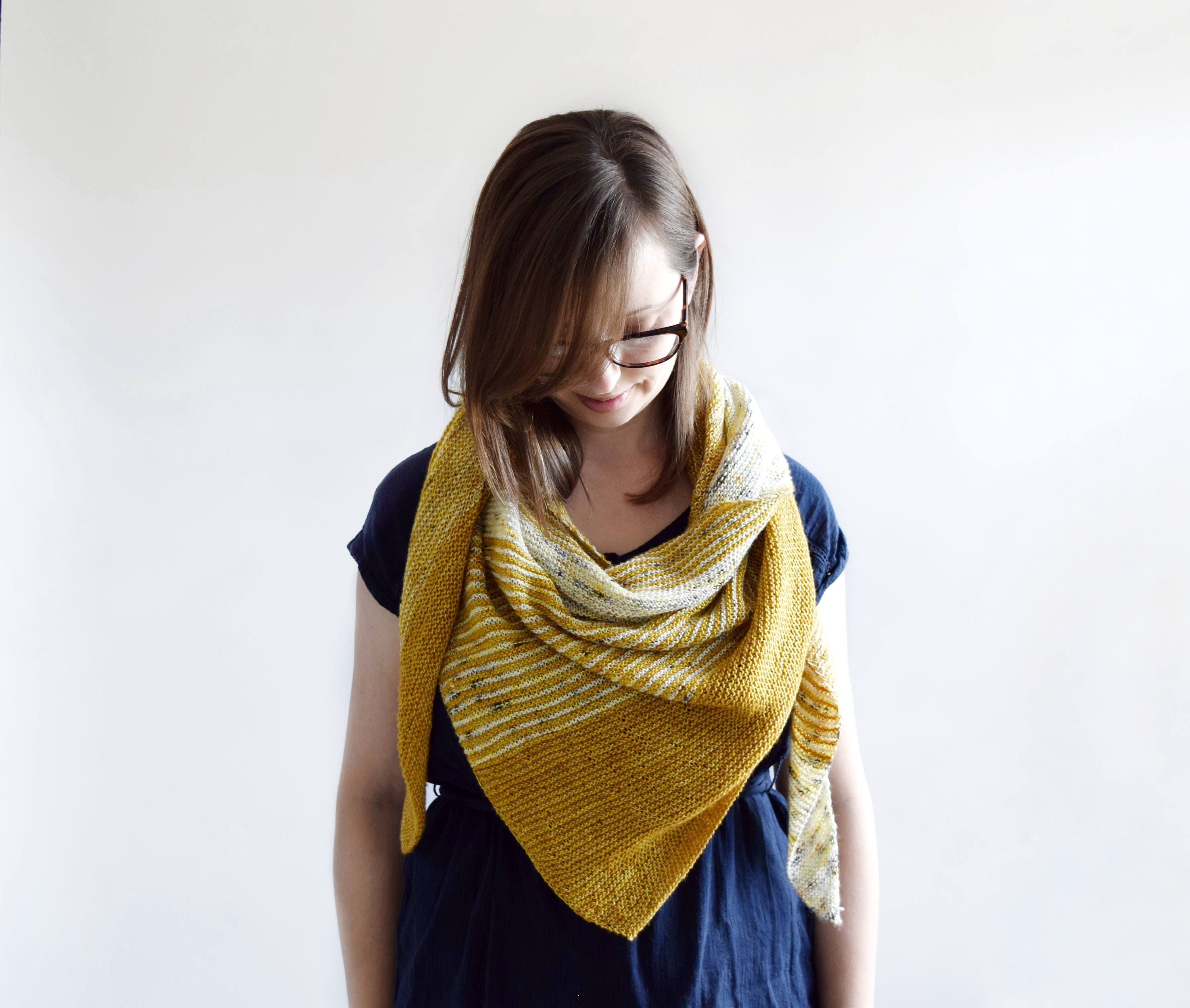 Triangle Shawl Pattern // Knitting Pattern // Knit Shawl Pattern ...