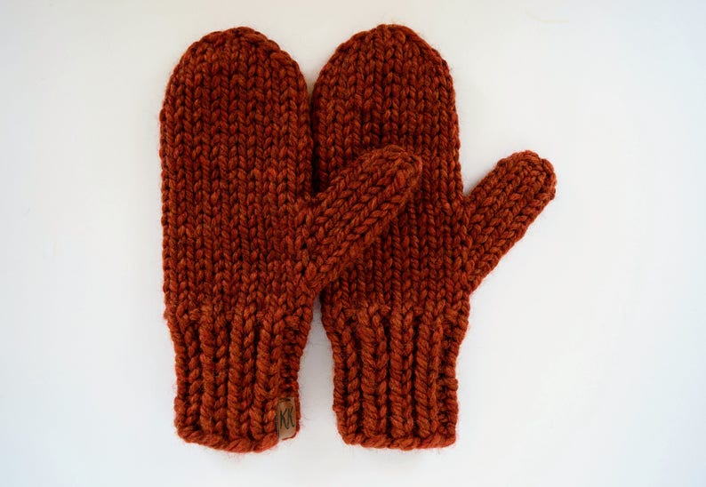 Mitten Pattern // Knitting Pattern // Knit Mitten Pattern // Mittens Pattern // Easy Mitten Pattern // Mens Mitten Pattern // Kids Mittens image 2