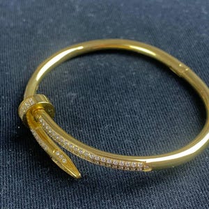 Cartier 18k Gold Edge Bangle Bracelet