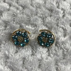Gucci Gold Cerystal Charming Stud Earrings