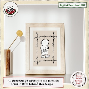 ハンダラ |ハンザラ |タトリーズ |モダン |刺繍 |ウォールアート |クロスステッチパターン |インスタントデジタルダウンロードPDF