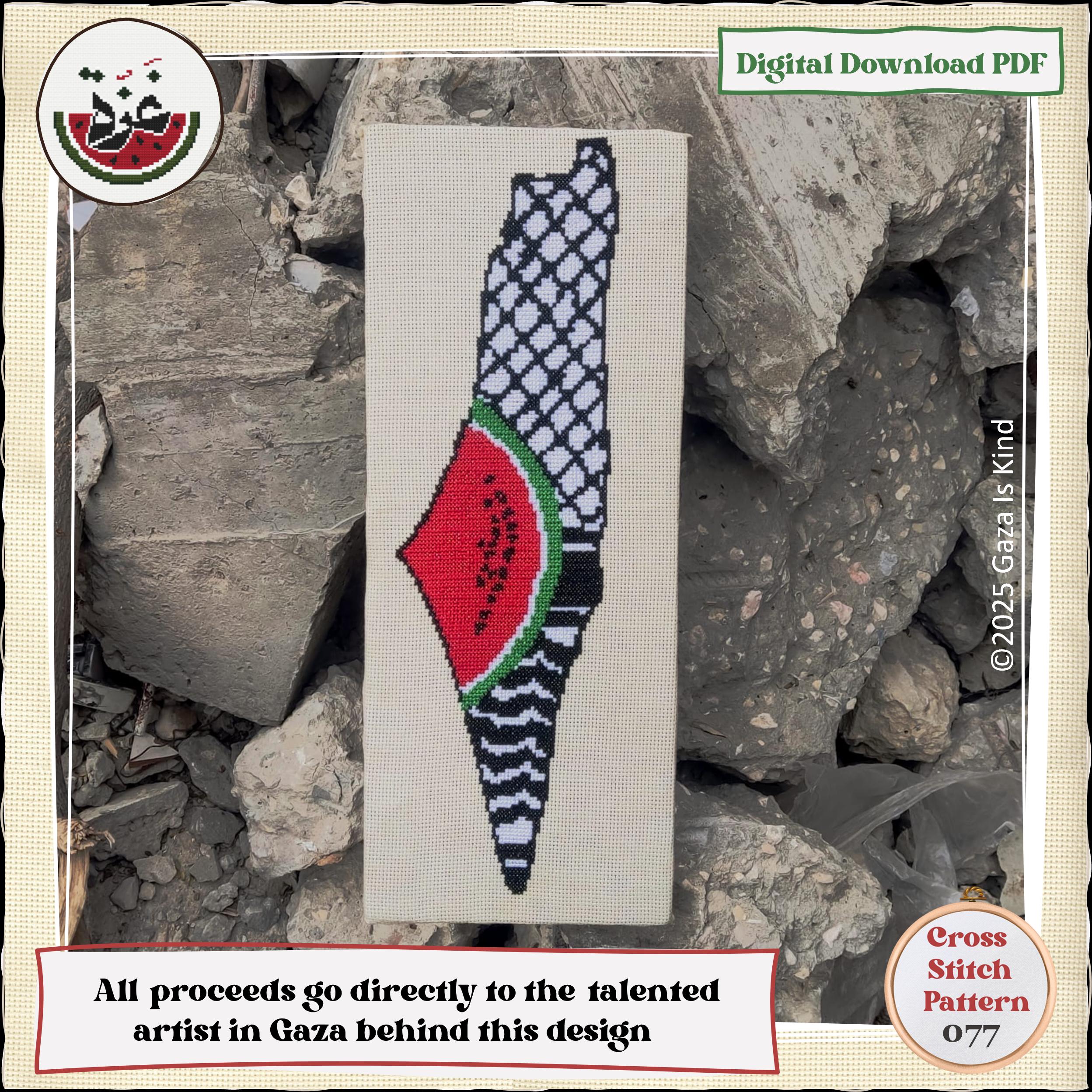 Palestine Map | Traditional Palestinian | Tatreez | Modern | Embroidery ...