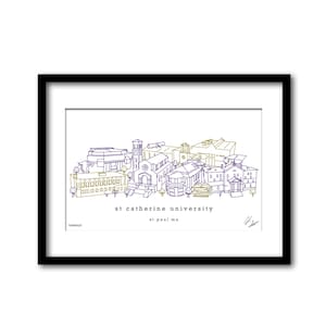 St. Catherine Universität Zweigglas Kunstwerk Graduierung Geschenk Wanddekoration