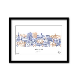 Wschnitter Missouri Skyline Kunstwerk Abschlussgeschenk Wanddekoration