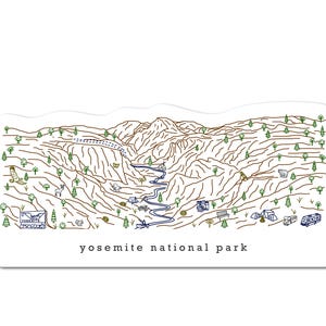 Yosemite National Park California Waterproof Sticker