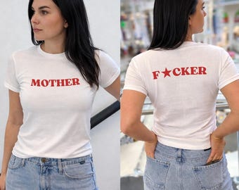 Mother F*cker Y2k Baby Tee - 90er Jahre Retro T-Shirt