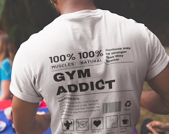Männer Gym Addict T-Shirt - Trainingskleidung - Gym Lover Geschenk