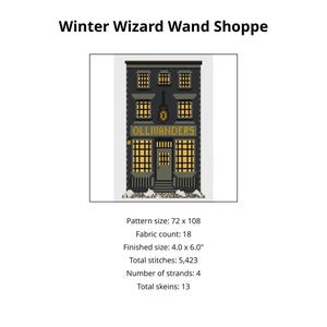 Magical Wand Shop 18-count Cyfrowy przewodnik po haftach igłowych i krzyżykowych