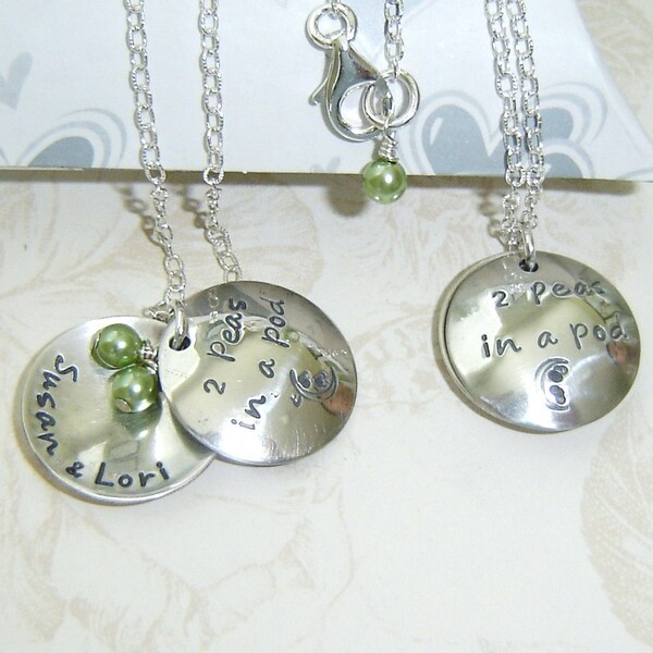 2 PEAS IN A POD - domed custom stamp discs 3\/4 inch - SPECIAL MOM n GRANDMOM-TWINS- FRIENDS