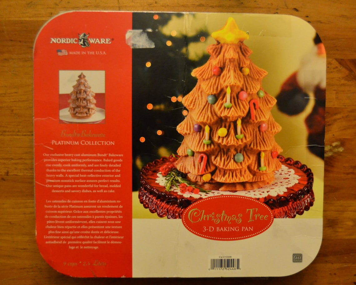 Nordic Ware 3D Christmas Tree Cake Pan Bundt Bakeware Etsy