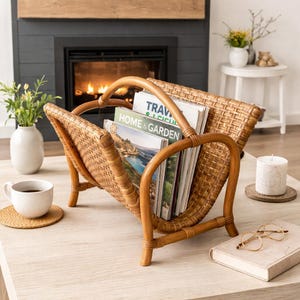 Vintage Magazine Rack - Etsy