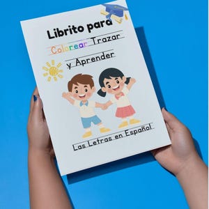 Spanish Alphabet coloring book/ Librito para colorear las letras en Español/ coloring book in spanish/ learn spanish book/ practice spanish