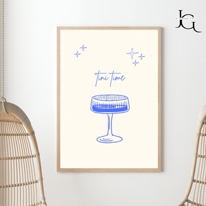 Espresso Martini wall print, Martini poster, College apartment wall art, Martini glasses print, trendy martini print ,martini wall art print