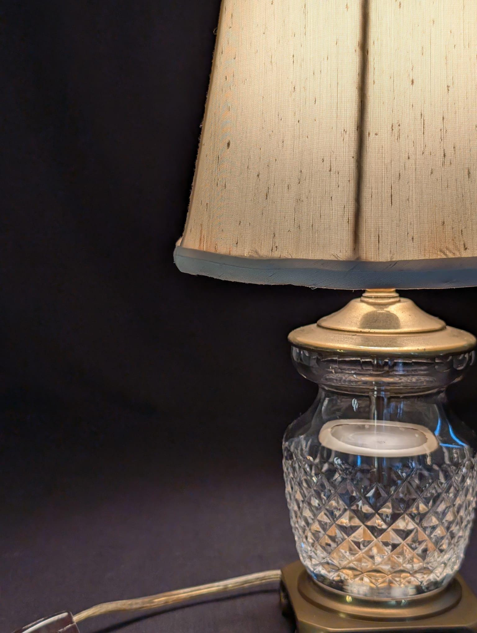 新作入荷，品質保証 ウォーターフォード クリスタルランプ 照明 2セット