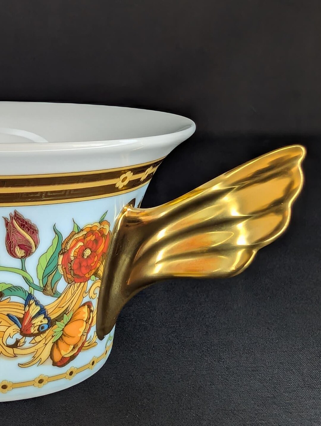 Vintage Versace Rosenthal Le Jardin De Versace Cup Wing Handle - Etsy