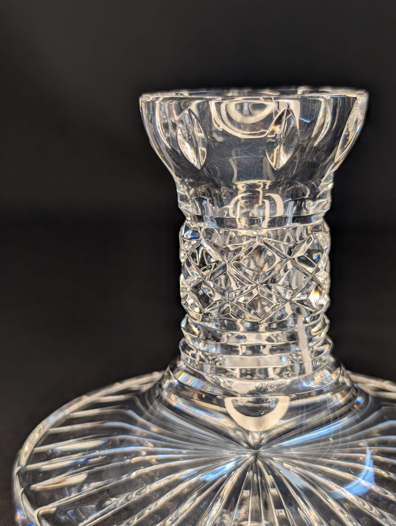 ヴィンテージウォーターフォード「アラナ」クリスタルキャンドル