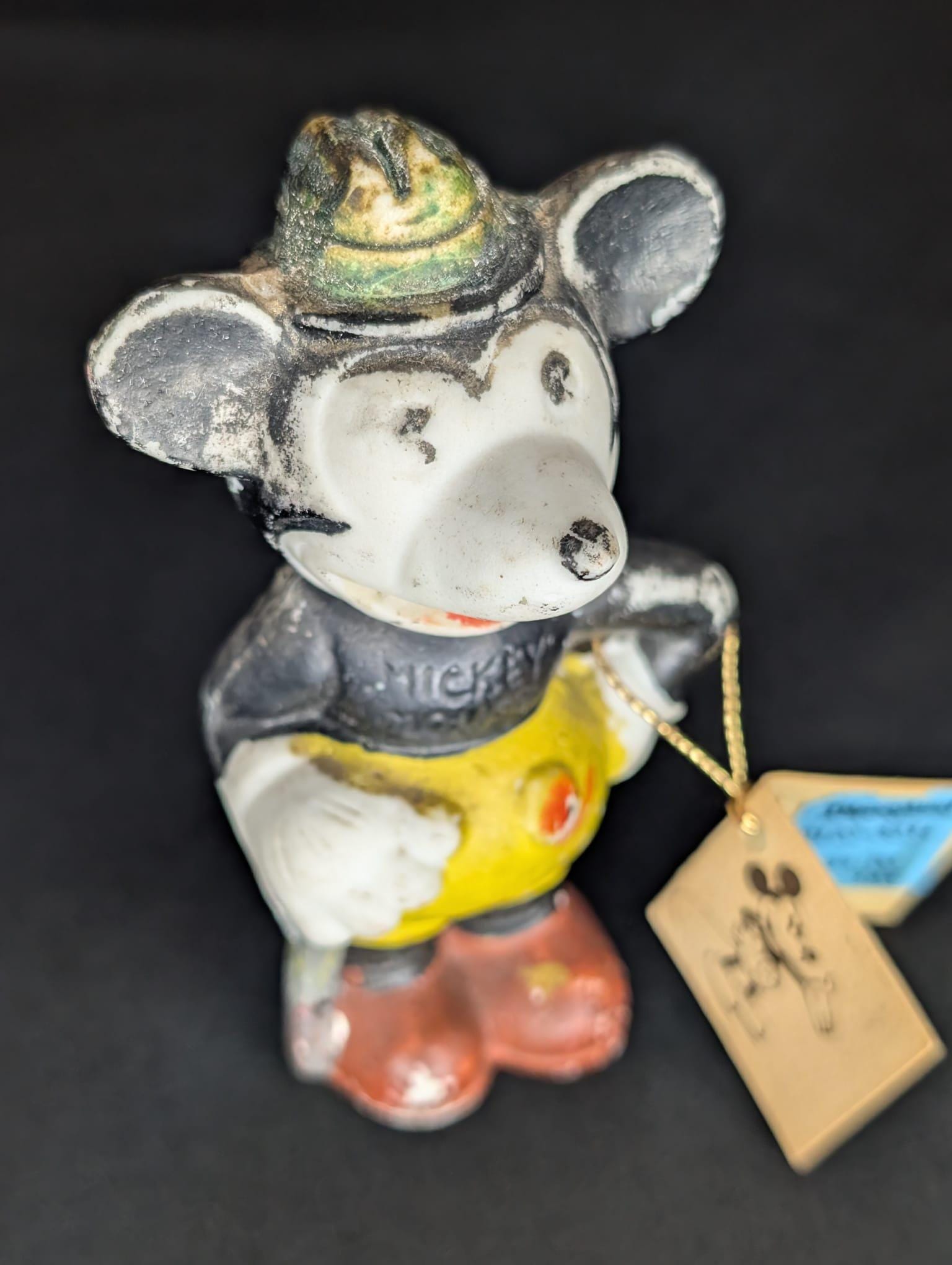 ☆Mickey☆さん Vintage 1930s–40s Japan Bisque “mickey Mouse” Figurine With Cane