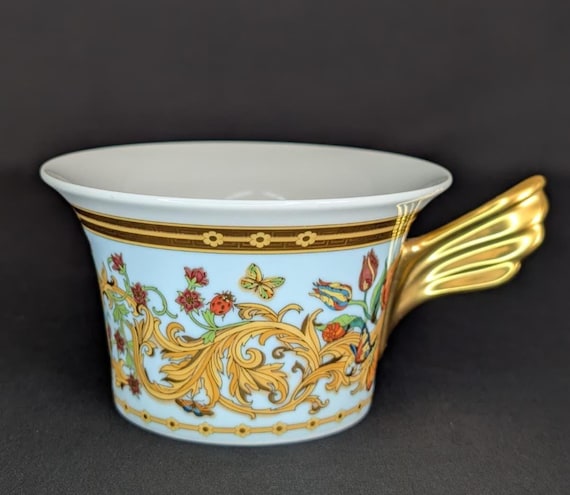 Vintage Versace Rosenthal Le Jardin De Versace Cup Wing Handle - Etsy