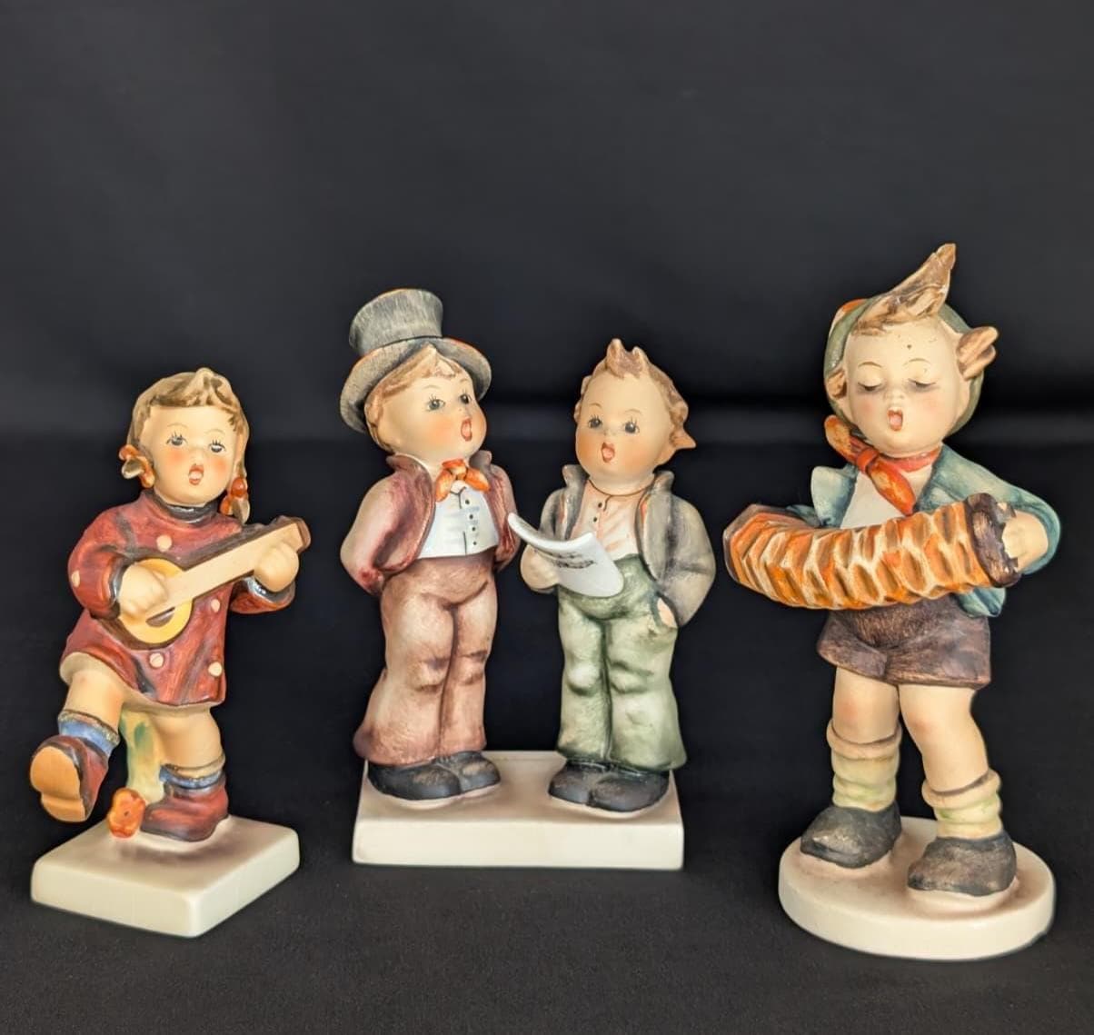 Set of 3 Vintage Hummel 185 130 86 Goebel Figurines U.S. Zone & W