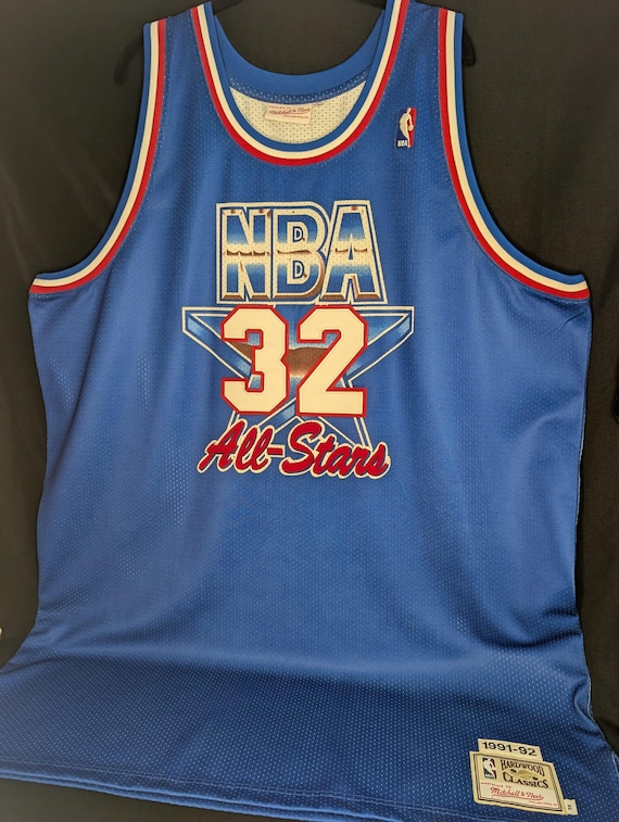 Vintage Mitchell & Ness 1991-92 NBA All-star Magic Johnson Signed