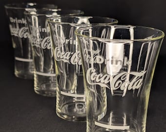 ヴィンテージ コカ・コーラ Enjoy Coke 広告台座グラス 2個セット