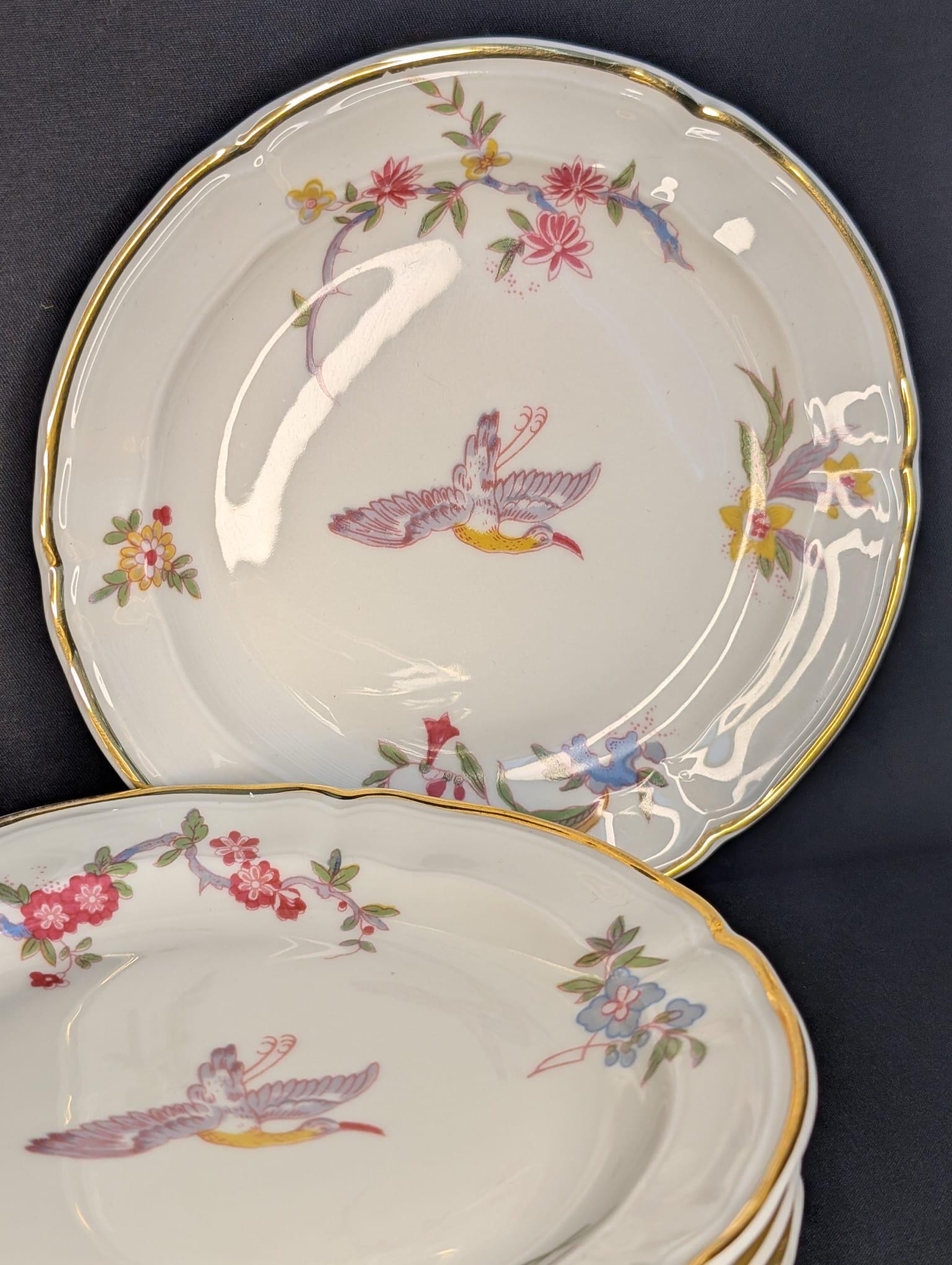 ベルナルド リモージュ シャンティイ ブレッドプレート 4枚セット