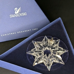 美品 未使用 SWAROVSKI クリスマス オーナメント 2003 クリスタル Swarovski Annual Ornament 2003 - Etsy