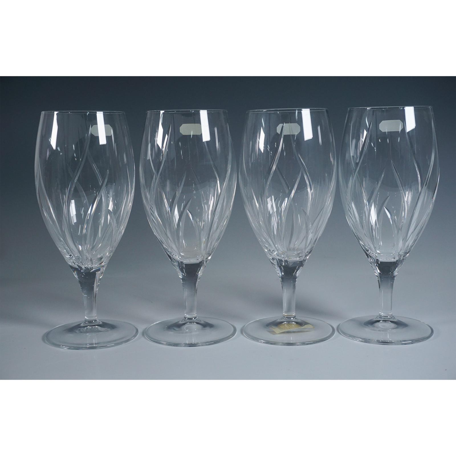 Cristal J.G. Durand Iced Tea Glasses – Agena Pattern, Boxed Set of