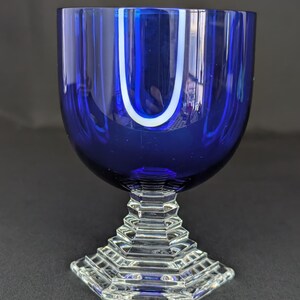 Vintage Baccarat Orsay Cobalt Blue Water Goblet France AS-IS - Etsy