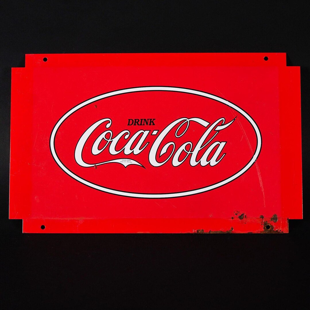 Vintage Coca-cola Metal Advertising Sign – Drink Coca-cola Oval
