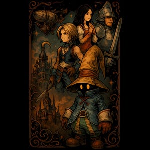 Final Fantasy 9 IX - FFIX FF9 - Video Game RPG Graphic T-Shirt